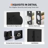 Haidms Black Door Knobs with Deadbolt, Zinc-Alloy Matte Black Front