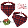 ARING PET Christmas Dog Bandana Cute Plaid Dog Bandanas, Cotton
