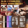 Manicure Set 16 In 1 Professional Stainless Steel Pedicure Kit