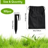 100Pcs Universal Ground Anchor Peg, Durable Boundary Wire Pegs Plastic