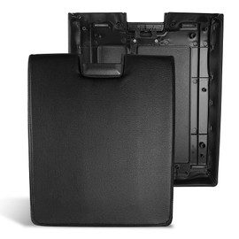 LCWRGS Center Console Lid with Latch Compatible with 2007-2013 Chevy Tahoe Avalanche, 2008-2014 Silverado/GMC Yukon XL Sierra 1500 2500 3500, 20864154, Black