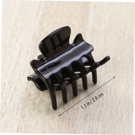 2Pcs Small Octopus Jaw Clips for Hair Bright Black Brown Durable Plastic Claw Hair Accessories for Women and Effortless Styling Tools Smooth Edges for No Damage
