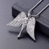 VCCWYQK Angel Lady Urn Necklace for Ashes for Women Stainless
