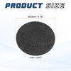sourcing map Round Graphite Block Disk Ingot High Purity Graphite