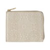 HIRAMEKI. Morris L-Shaped Zipper Wallet Cowhide Embossed William Morris Art