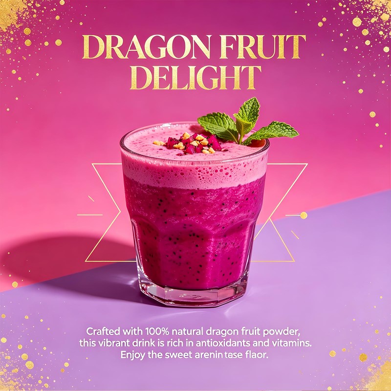 Freeze Dried Dragon Fruit Powder 10oz Natural Coloring Pink Pitaya