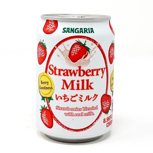 Sangaria Strawberry Milk 8.96 Fl oz (Pack of 24)
