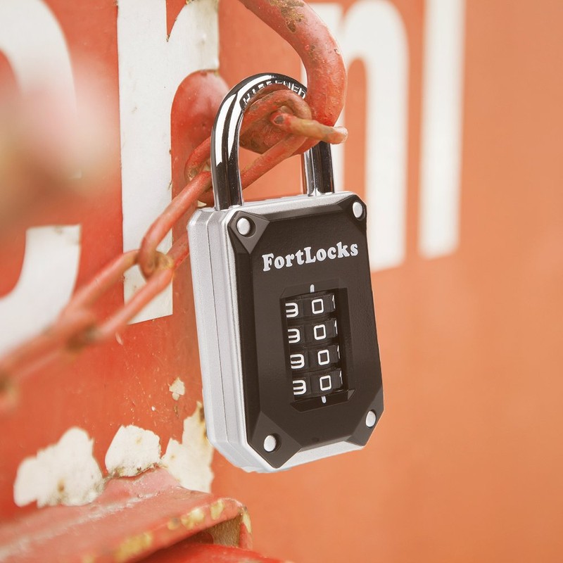 2 Pack Fortlocks Gym Locker Lock - 4 Digit, Heavy