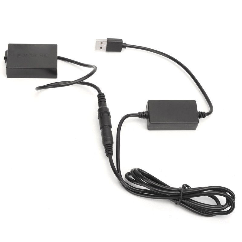 LPE8 Dummy Battery DC Coupler Power Adapter with USB Drive