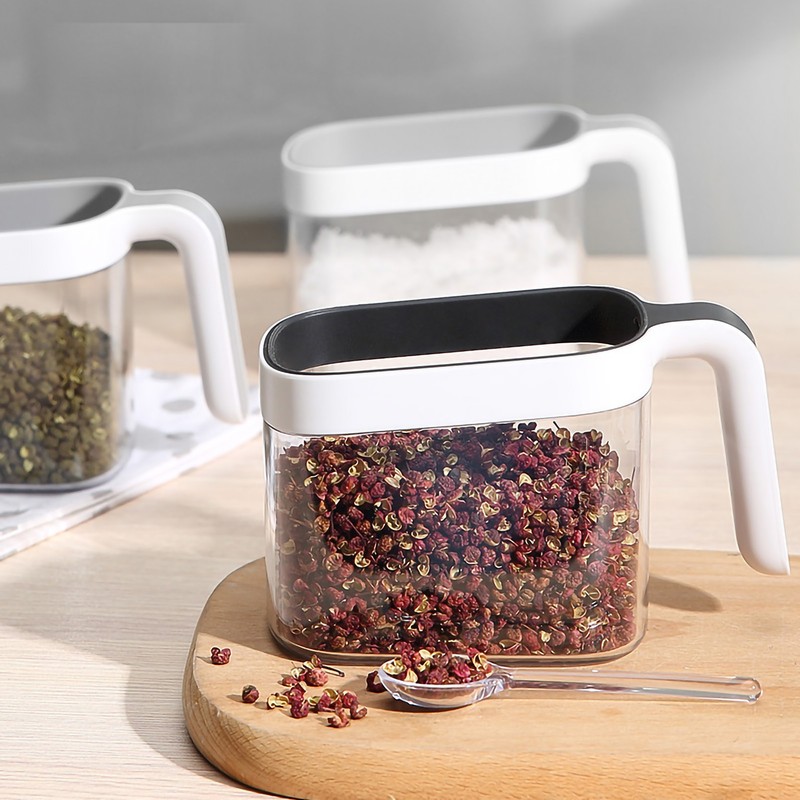 Seasoning Box Wall Mount Multi Grid Seasoning Storage Container Kitchen
