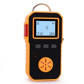 Propane Meter, Methane Natural Gas Leak Detector, 0-100% LEL Monitor with 2 Sensitivity Level, Explosion-Proof Industrial Tester, Rechargeable Battery Operated Reader, Alarm Safety for Work Home