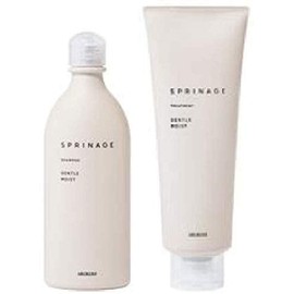 Sprinage Shampoo Gentle Moist 9.5 fl oz (280 ml), Sprinage Treatment, Gentle Moist 8.1 oz (230 g) Set