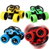 GSrenyu Monster Trucks, 4pcs Off-road Vehicles Pull Back Trucks, Inertia