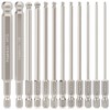 Hakkin 12Pcs Ball End Allen Key Bit Set 100mm Metric