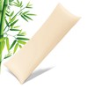 Bamboo Pillowcases Body Size,Cooling Viscose Pillow Cases with Zipper Closure,