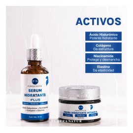 Pack Hidratante Intensivo Serum + Crema Ácido Hialurónico Todo Tipo De Piel