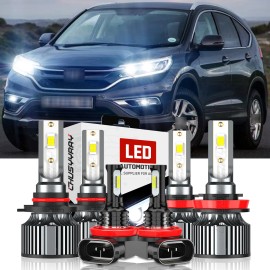 CHUSYYRAY For Honda CR-V CRV 2015-2020 LED Headlight Hi-Low Beam Fog Light Bulb Kits