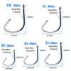 Fishing Hooks Kit Saltwater Freshwater Circle Hooks High Carbon Steel