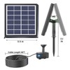 Lewisia Solar Bird Bath Fountain Pump USB Charging + Solar