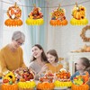 9Pcs Fall Centerpiece Table Decorations, Thanksgiving Honeycomb Centerpiece Pumpkin Turkey