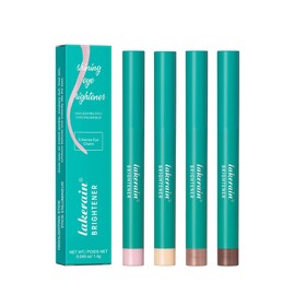 Qeetvia 4 Colors Eyeshadow Stick Makeup, Eye Brightener Stick, Waterproof Hypoallergenic Long Lasting Eyeliner Pen, Glitter Primer Palette Shimmer Cream Crayon