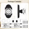 BonKuDoo 2 Pack Crystal Dummy Door Knobs, Inactive Glass Dummy
