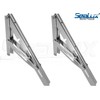 SeaLux Heavy Duty 12" Stainless Steel 90 Degree Folding Brackets