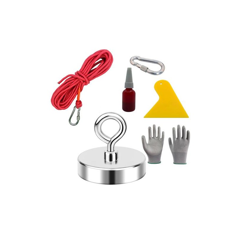 Double/Single Side Fishing Magnet, 400LBS ~ 1100LBS Heavy Duty Neodymium