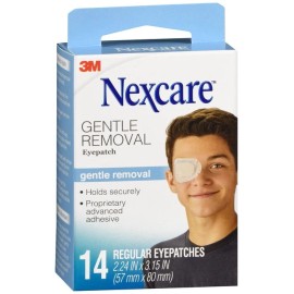 Nexcare Gentle Removal Eye Patches Regular 14 EA