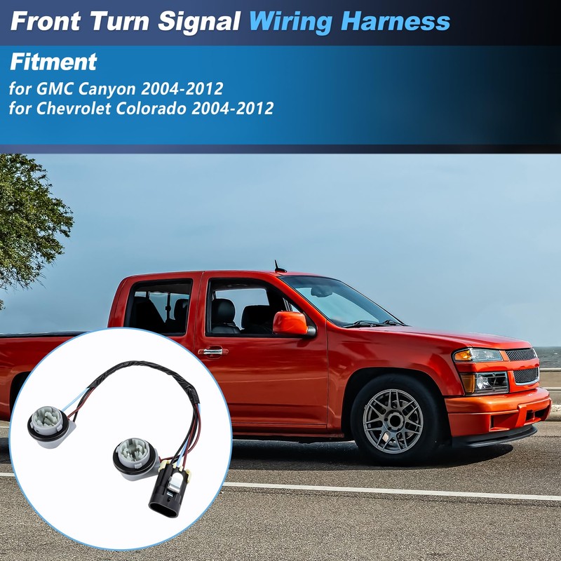 INFINAUTO Turn Signal Wiring Harness for GMC Canyon 2004-2012 Front