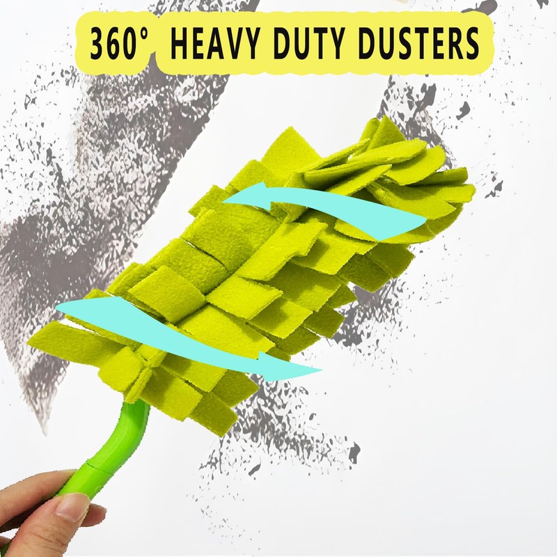 4Pack Reusable Duster Compatible with Swiffer (Handle is Not Included)