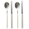 304 Stainless Steel durable Lightweight Korean-style Beautiful Cutlery Spoon and