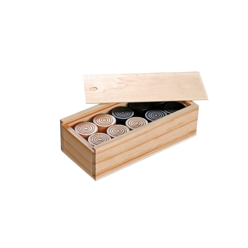 Philos 3052 - Spielsteine für Backgammon, Mühle, Dame, 30mm Durchmesser