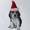 CafePress Christmas Beagle Polyester Tote Bag 16"x16"