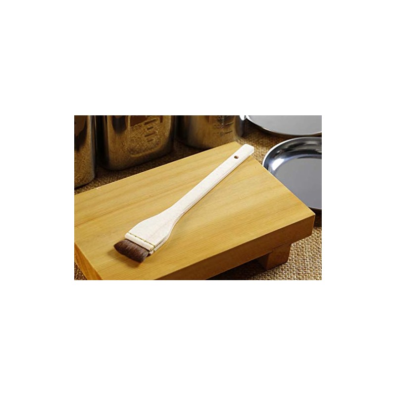 EBM Wooden Handle Edomae Sushi Brush, 1.4 inches (36 mm)