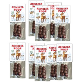 10 Pack - Christmas Reindeer Poop - Funny Party Favor Kids Stocking Stuffer