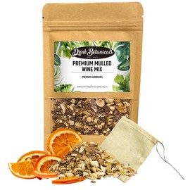Drink Botanicals Ireland | Premium Mulled Wine Spices Kit | Gluhwein Spice | 100% Natural | No Sugar | Makes 3 Litres Of Wine | 2.46 Ounces | 70 Grams | Includes Muslin Bag | Christmas Spiced Hot Wine