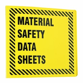 Brady BR755Y Yellow, Prinzing 3 inch MSDS Binder pac (1 Each)