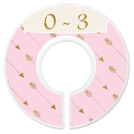 Mumsy Goose Nursery Closet Dividers Closet Organizers Baby Girl Clothes Dividers Pink Gold