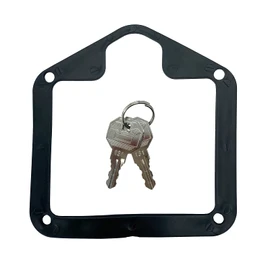 L8815 Tool Box Latch T Handle Latches with Lock Highly Polished Stainless Steel Tool Box Locks for Trailer Door RV Camper Truck Bed Toolboxes - Folding T-Handle Latch with Gasket
