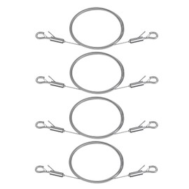 Uniclife Adjustable Picture Hanging Wire, 6.6 Feet 1/16", Picture Hanging Kit for up to 100 lbs, Heavy Duty Stainless Steel Wire Rope for Mirror Curtain Photo Frame & Art, 4 Pack