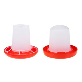 Garneck 1 Set Quail Feeder Chick Feeder Quail Waterer Small Chick Feeder Poultry Chicken Water Jar Poultry Water Bucket Automatic Poultry Water Feeder