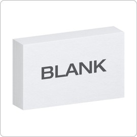 Oxford Index Cards, 3 x 5 Inches, White, Blank Notecards, Flashcards for School and Studying, Bulk Pack of Note Cards, 500 Count (5 Packs of 100) (40175)