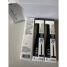 wet n wild 3 Pack Wet n Wild H2OProof Liquid Eyeliner, Black 879, Waterproof, 0.17 fl oz