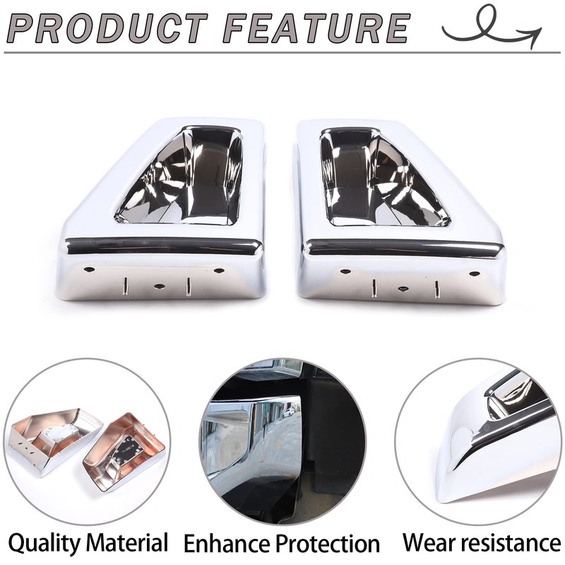 Lcojicep Car Replacement Trim Front Bumper Side Cover Trim Kit
