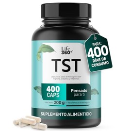 LIFE 360+ Mens TST | 400 cápsulas | 500 mg por porción