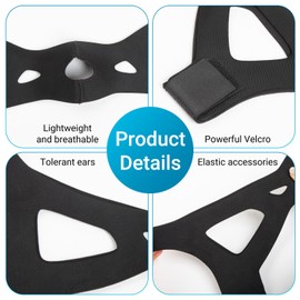 Sleep Chin Strap for Sleeping,CPAP Chin Strap,Chin Strap for CPAP Users,Comfortable Anti Snoring Devices Chin Strap for Men and Women to Stop Snoring. Provide The Effective Snoring Solution.