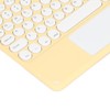 Touch Wireless Keyboard Round Keycaps Ergonomic Design Ultra Thin Smart