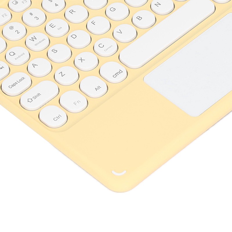 Touch Wireless Keyboard Round Keycaps Ergonomic Design Ultra Thin Smart