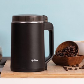 JATA JEML1820 - Macinino elettrico 300 W per caffè e spezie, capacità 150 g, lame in acciaio inox, macinazione rapida e uniforme, coperchio sicurezza, contenitore in acciaio